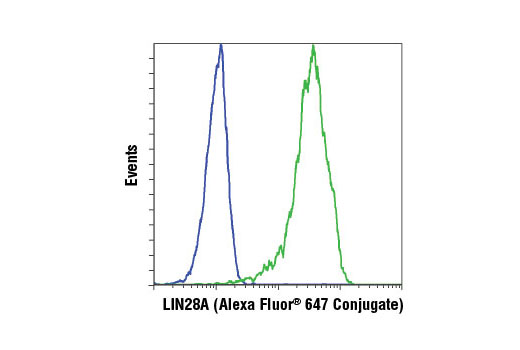 Flow Cytometry Image 1: LIN28A (D1A1A) XP® Rabbit mAb (Alexa Fluor® 647 Conjugate)