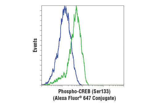 Flow Cytometry Image 1: Phospho-CREB (Ser133) (87G3) Rabbit mAb (Alexa Fluor® 647 Conjugate)