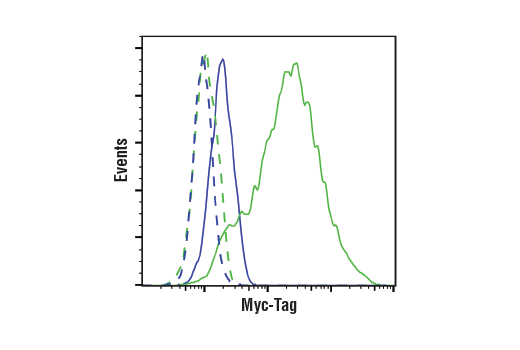 Flow Cytometry Image 1: Myc-Tag (71D10) Rabbit mAb