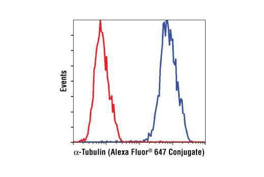 Flow Cytometry Image 1: α-Tubulin (11H10) Rabbit mAb (Alexa Fluor® 647 Conjugate)