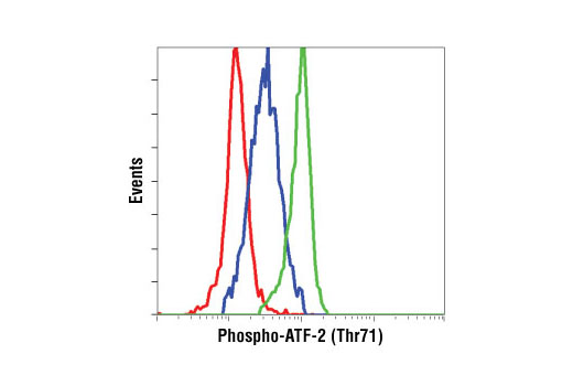 Flow Cytometry Image 1: Phospho-ATF-2 (Thr71) (11G2) Rabbit mAb