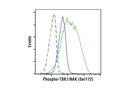 Flow Cytometry Image 1: Phospho-TBK1/NAK (Ser172) (D52C2) XP® Rabbit mAb (BSA and Azide Free)
