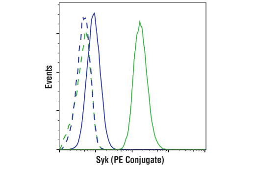 Flow Cytometry Image 1: Syk (4D10) Mouse mAb (PE Conjugate)