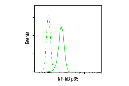 Flow Cytometry Image 1: NF-κB p65 (C22B4) Rabbit mAb (BSA and Azide Free)