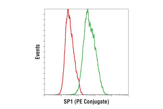 Flow Cytometry Image 1: SP1 (D4C3) Rabbit mAb (PE Conjugate)