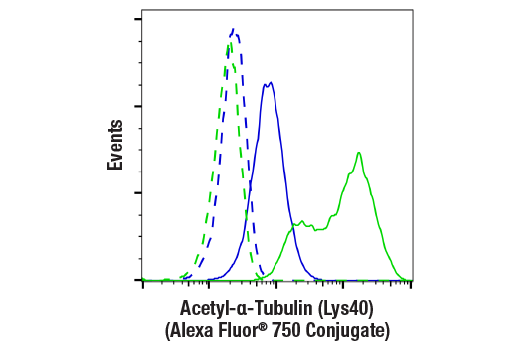 Flow Cytometry Image 1: Acetyl-α-Tubulin (Lys40) (D20G3) XP® Rabbit mAb (Alexa Fluor® 750 Conjugate)