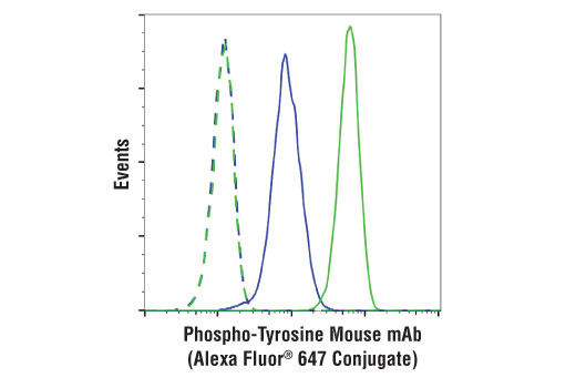 Flow Cytometry Image 1: Phospho-Tyrosine Mouse mAb (P-Tyr-100) (Alexa Fluor® 647 Conjugate)