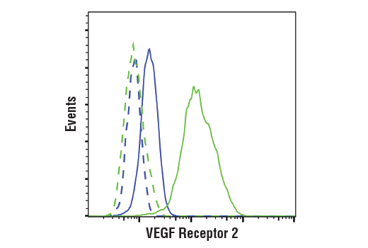 Flow Cytometry Image 1: VEGF Receptor 2 (D5B1) Rabbit mAb