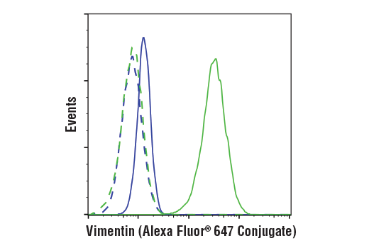 Flow Cytometry Image 1: Vimentin (D21H3) XP® Rabbit mAb (Alexa Fluor® 647 Conjugate)