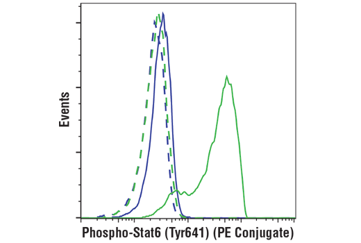 Flow Cytometry Image 1: Phospho-Stat6 (Tyr641) (D8S9Y) Rabbit mAb (PE Conjugate)