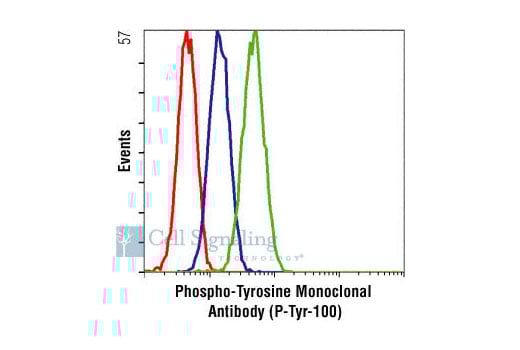 Flow Cytometry Image 1: Phospho-Tyrosine Mouse Monoclonal Antibody (P-Tyr-100)
