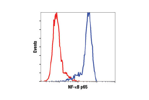 Flow Cytometry Image 1: NF-κB p65 (D14E12) XP<sup>®</sup> Rabbit mAb (BSA and Azide Free)