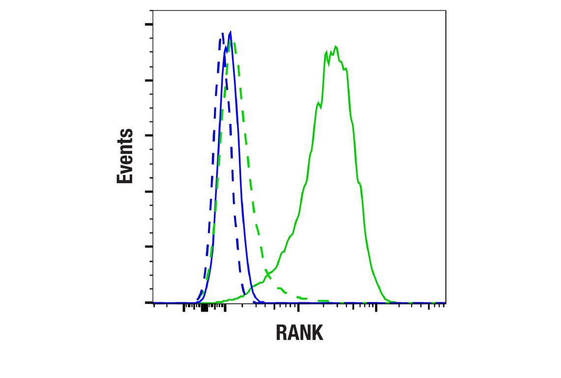 Flow Cytometry Image 1: RANK (E2N2Y) Rabbit Monoclonal Antibody