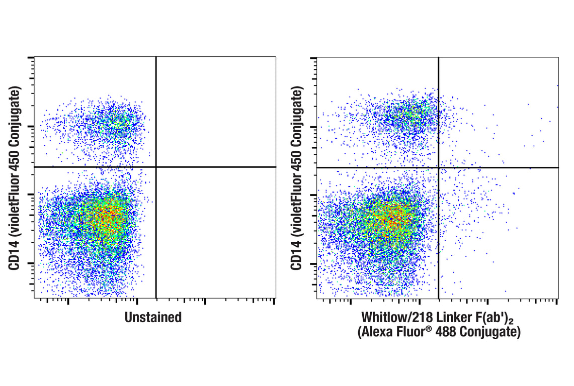 Flow Cytometry Image 2: Whitlow/218 Linker (E3U7Q) F(ab')<sub>2</sub> Fragment (Alexa Fluor<sup>®</sup> 488 Conjugate)