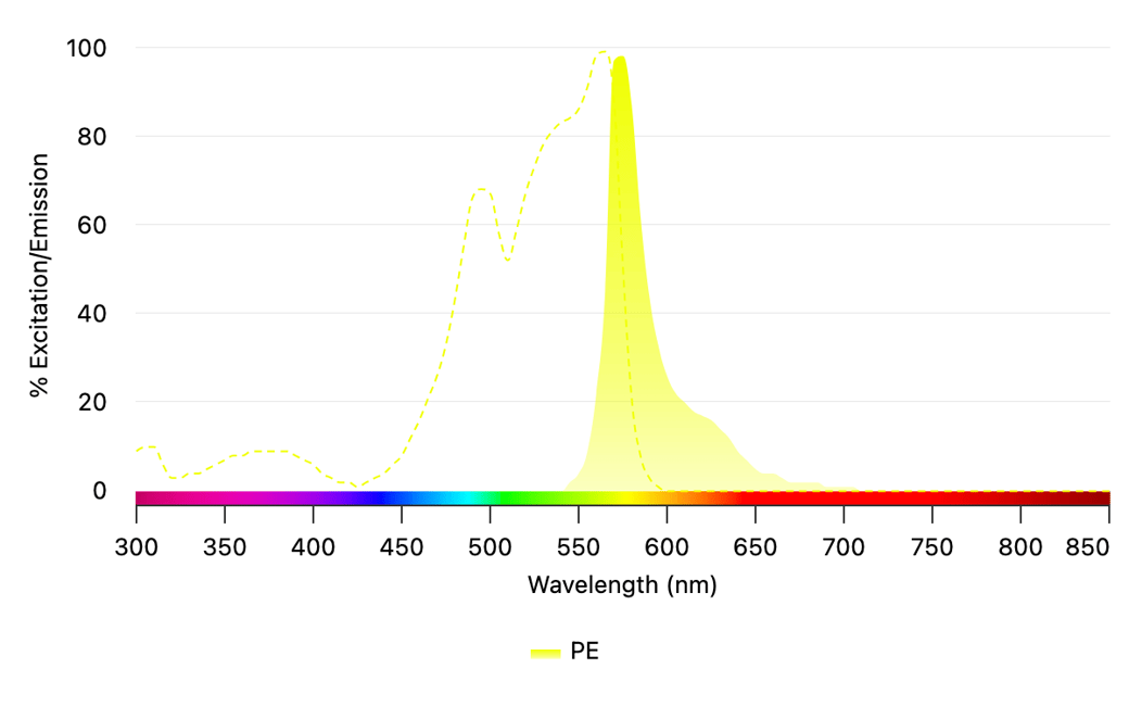 Phycoerythrin (PE) Excitation Spectrum