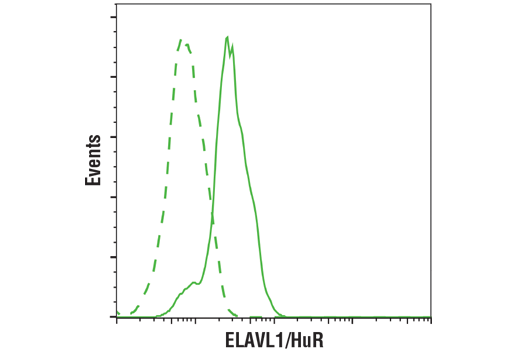 Flow Cytometry Image 1: ELAVL1/HuR (D9W7E) Rabbit Monoclonal Antibody