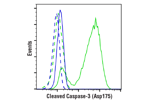 Flow Cytometry Image 1: Cleaved Caspase-3 (Asp175) (D3E9) Rabbit Monoclonal Antibody (BSA and Azide Free)