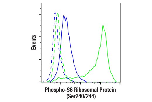 Flow Cytometry Image 1: Phospho-S6 Ribosomal Protein (Ser240/244) (D68F8) Rabbit Monoclonal Antibody