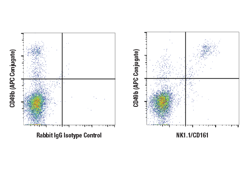 Flow Cytometry Image 1: NK1.1/CD161 (E6Y9G) Rabbit Monoclonal Antibody