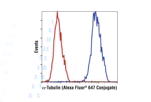 Flow Cytometry Image 1: alpha-Tubulin (11H10) Rabbit Monoclonal Antibody (Alexa Fluor<sup>®</sup> 647 Conjugate)