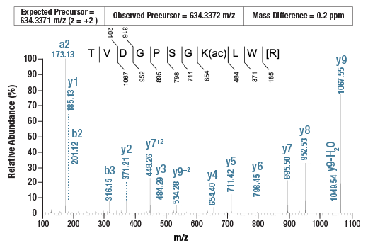undefined Image 4: PTMScan<sup>®</sup> Control Peptides Acetyl-Lysine