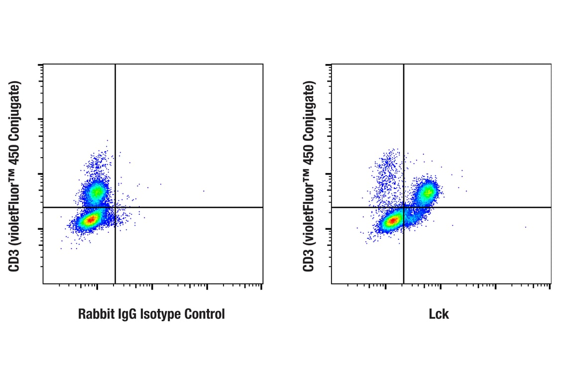 Flow Cytometry Image 1: Lck (D88) Rabbit Monoclonal Antibody