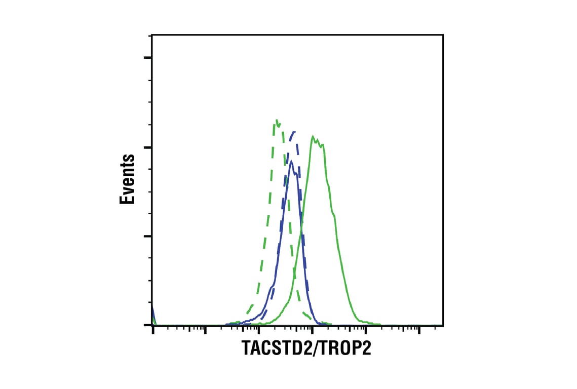 Flow Cytometry Image 1: TACSTD2/TROP2 (E8Y8S) Rabbit Monoclonal Antibody (BSA and Azide Free)