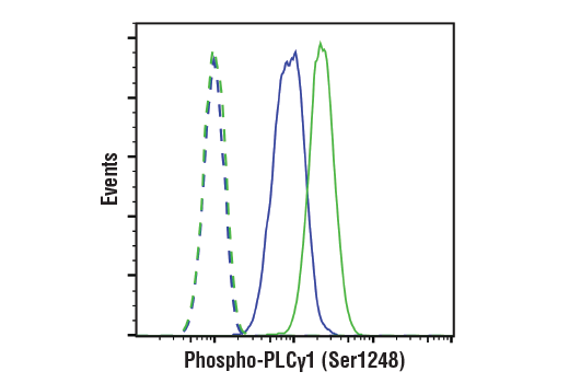 Flow Cytometry Image 2: Phospho-PLC gamma1 (Ser1248) (D25A9) Rabbit Monoclonal Antibody (BSA and Azide Free)