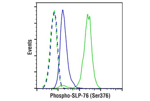 Flow Cytometry Image 4: Phospho-SLP-76 (Ser376) (E3G9U) Rabbit Monoclonal Antibody