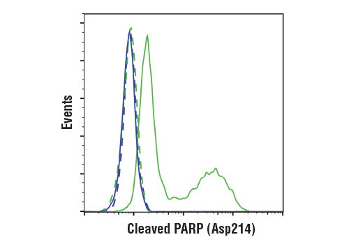 Flow Cytometry Image 1: Cleaved PARP (Asp214) (D6X6X) Rabbit Monoclonal Antibody