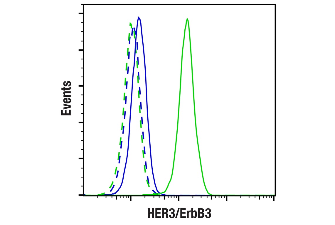 Flow Cytometry Image 1: HER3/ErbB3 (D22C5) Rabbit Monoclonal Antibody