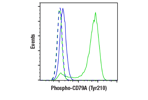 Flow Cytometry Image 2: Phospho-CD79A (Tyr210) (E8E9Z) Rabbit Monoclonal Antibody