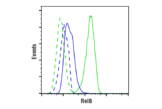 Flow Cytometry Image 1: RelB (D7D7W) Rabbit Monoclonal Antibody