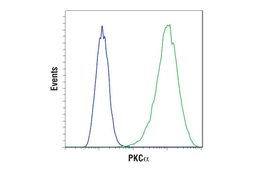 Flow Cytometry Image 1: PKC alpha (D7E6E) Rabbit Monoclonal Antibody