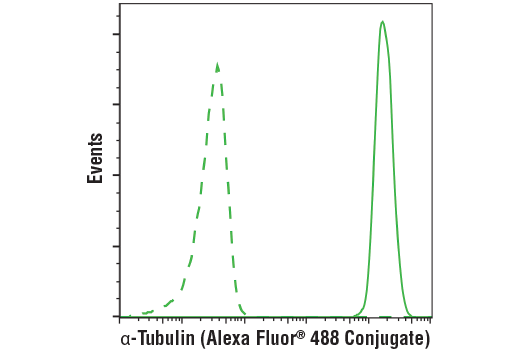Flow Cytometry Image 1: alpha-Tubulin (DM1A) Mouse Monoclonal Antibody (Alexa Fluor<sup>®</sup> 488 Conjugate)