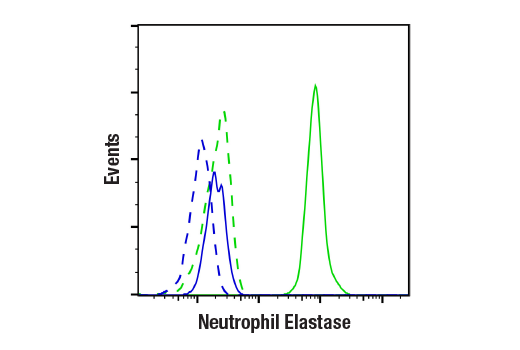Flow Cytometry Image 1: Neutrophil Elastase (E6K6Q) Rabbit Monoclonal Antibody