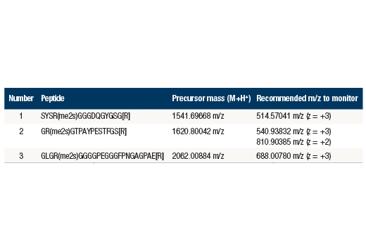 undefined Image 4: PTMScan<sup>®</sup> Control Peptides Symmetric Di-Methyl Arginine