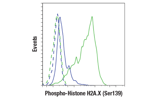 Flow Cytometry Image 1: Phospho-Histone H2A.X (Ser139) (20E3) Rabbit Monoclonal Antibody