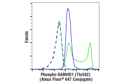 Flow Cytometry Image 1: Phospho-SAMHD1 (Thr592) (D7O2M) Rabbit mAb (Alexa Fluor<sup>®</sup> 647 Conjugate)
