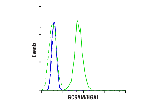 Flow Cytometry Image 1: GCSAM/HGAL (E7V1W) Rabbit Monoclonal Antibody