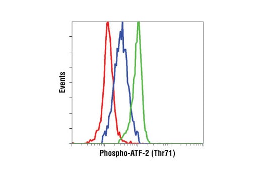 Flow Cytometry Image 1: Phospho-ATF-2 (Thr71) (11G2) Rabbit Monoclonal Antibody