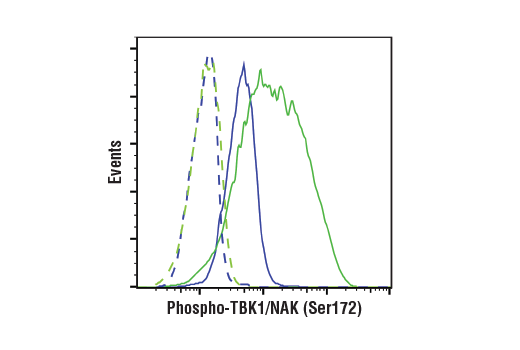 Flow Cytometry Image 1: Phospho-TBK1/NAK (Ser172) (D52C2) Rabbit Monoclonal Antibody