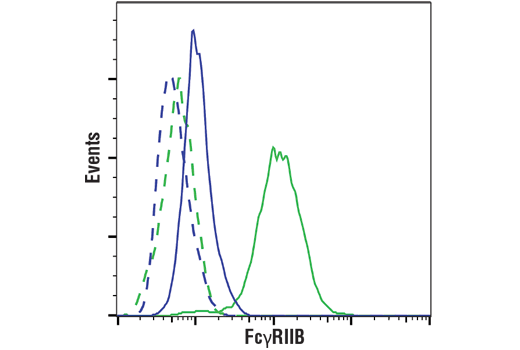 Flow Cytometry Image 3: Fc-gamma RIIB (D8F9C) Rabbit Monoclonal Antibody (BSA and Azide Free)