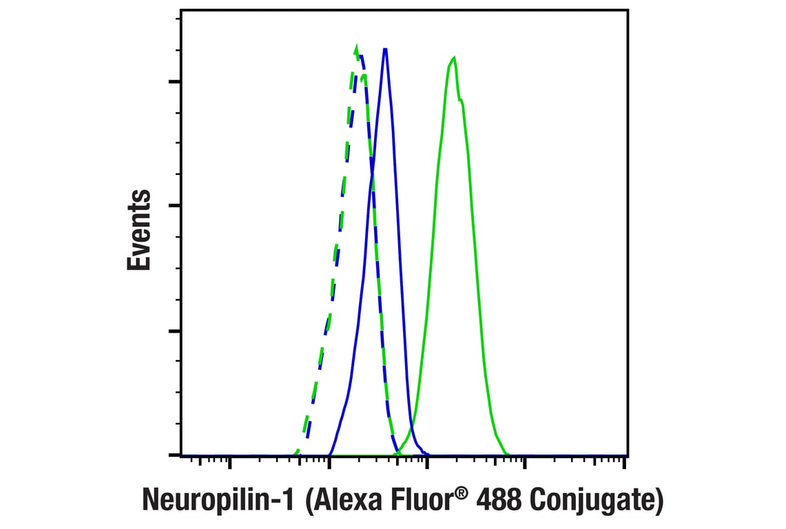 Flow Cytometry Image 1: Neuropilin-1 (E8L6E) Rabbit mAb (Alexa Fluor<sup>®</sup> 488 Conjugate)