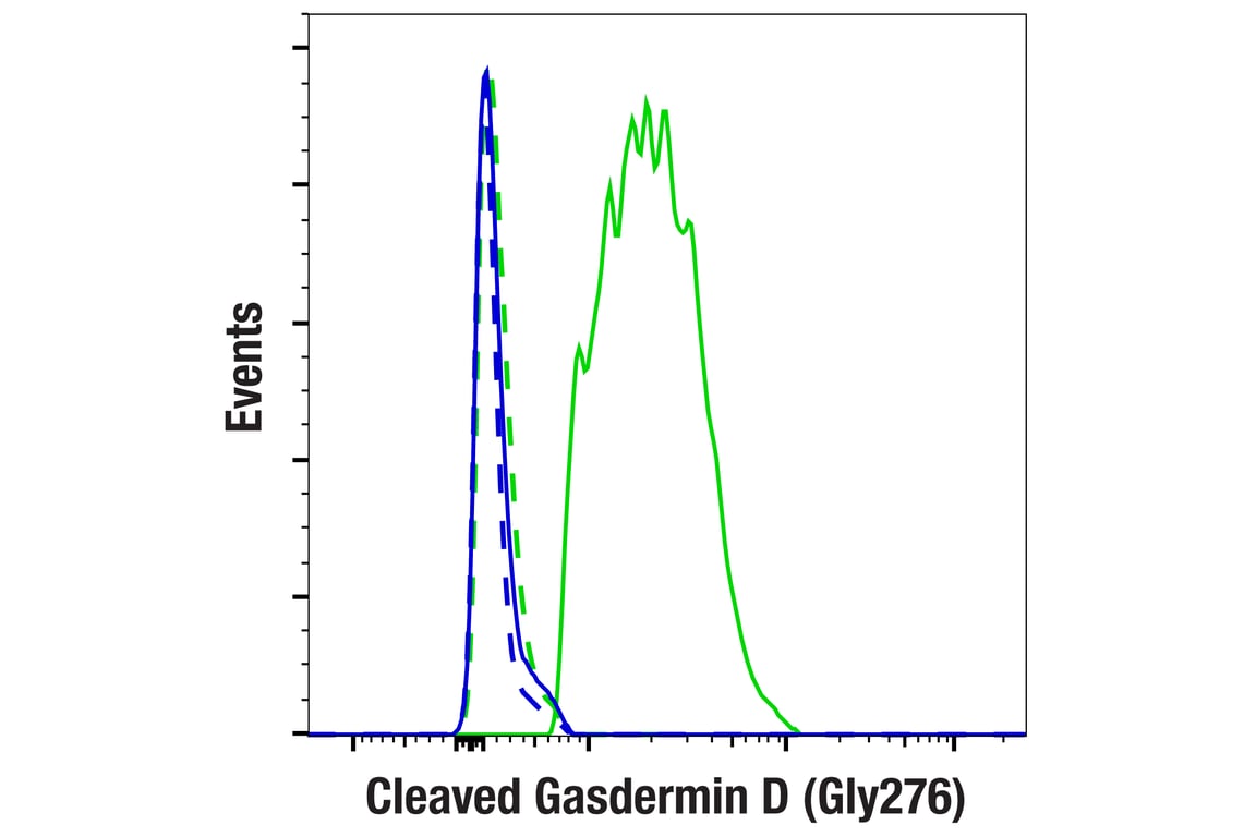Flow Cytometry Image 1: Cleaved Gasdermin D (Gly276) (E9U7H) Rabbit Monoclonal Antibody (BSA and Azide Free)