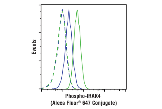 Flow Cytometry Image 1: Phospho-IRAK4 (Thr345/Ser346) (D6D7) Rabbit mAb (Alexa Fluor<sup>®</sup> 647 Conjugate)