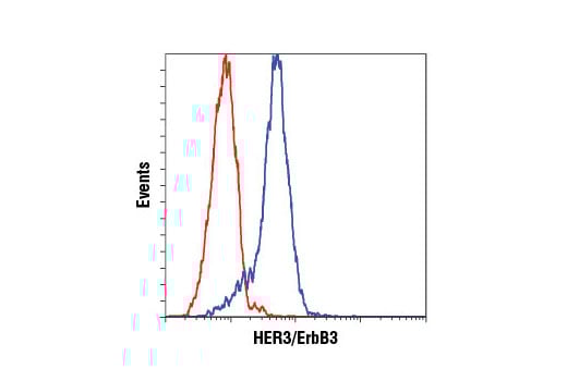 Flow Cytometry Image 1: HER3/ErbB3 (D22C5) Rabbit Monoclonal Antibody (BSA and Azide Free)