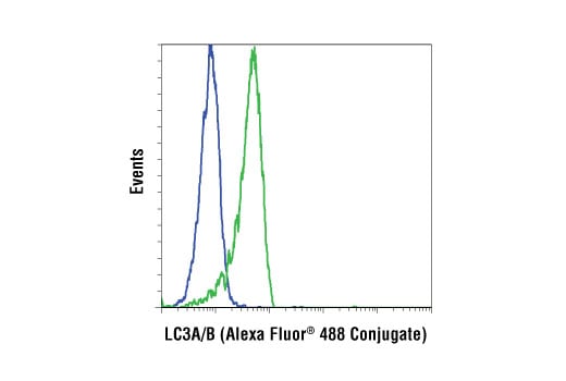 Flow Cytometry Image 1: LC3A/B (D3U4C) Rabbit Monoclonal Antibody (Alexa Fluor<sup>®</sup> 488 Conjugate)