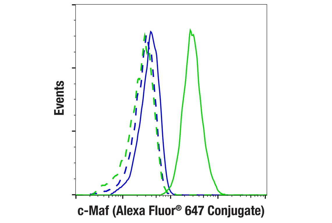 Flow Cytometry Image 1: c-Maf (E2Q5D) Rabbit mAb (Alexa Fluor<sup>®</sup> 647 Conjugate)