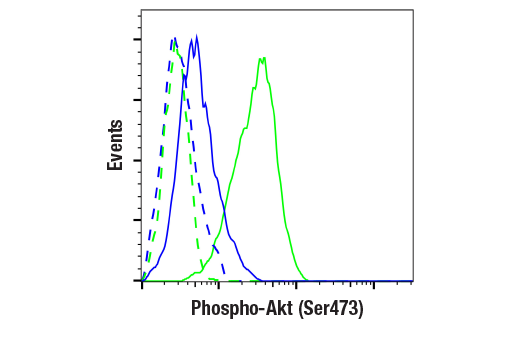 Flow Cytometry Image 1: Phospho-Akt (Ser473) (193H12) Rabbit Monoclonal Antibody